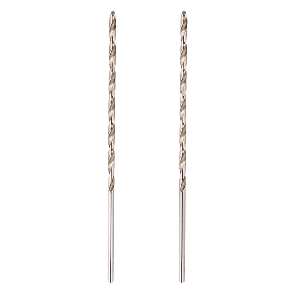 2pcs HSS Material Auger Drill Bit 3mm Diameter Extra Long Drill Bit Twist Drill Bit For Woodworking