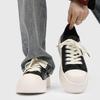 2025 Star with the Same Black Board Shoes Men's Platform Heightening Big Head High-end Niche Trendy Shoes Couple Casual Leather Shoes
