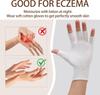 6 piece cotton moisturizing fingerless gloves for nighttime hydration and hand care  suitable for dry and eczema prone hands  white  2 short fingers