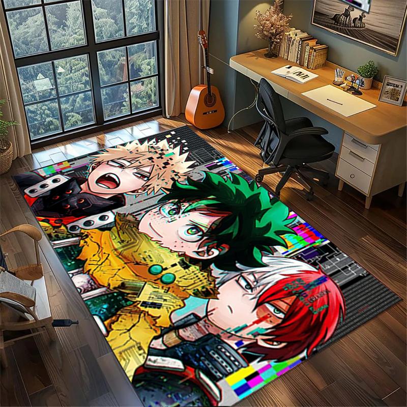 Carpet My Hero Academia Large Area Non Slip Washable Rug Gamer Room Bedroom Home Decor