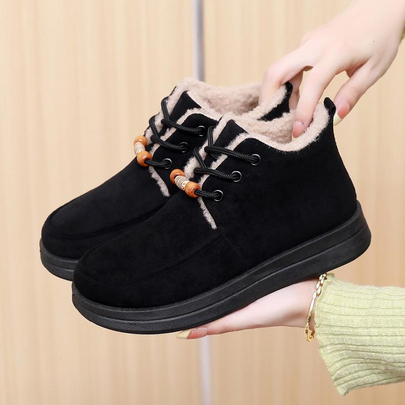 Women's Shoes, Fleece and Thickened Warm Shoes, Cloth Shoes, Soft-soled Snow Boots