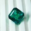 CERTIFIED Natural Green Emerald Loose Gemstone 8.55 Carat Square Emerald Cut Qwe12