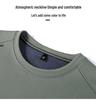 2025 Men's Fleece-Lined Casual Round Neck Warm Sweatshirt Long Sleeve T-shirt Winter Collection