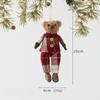 Cute Bear Doll Ornaments Plush Christmas Gift Doll Decorations  Xmas Party