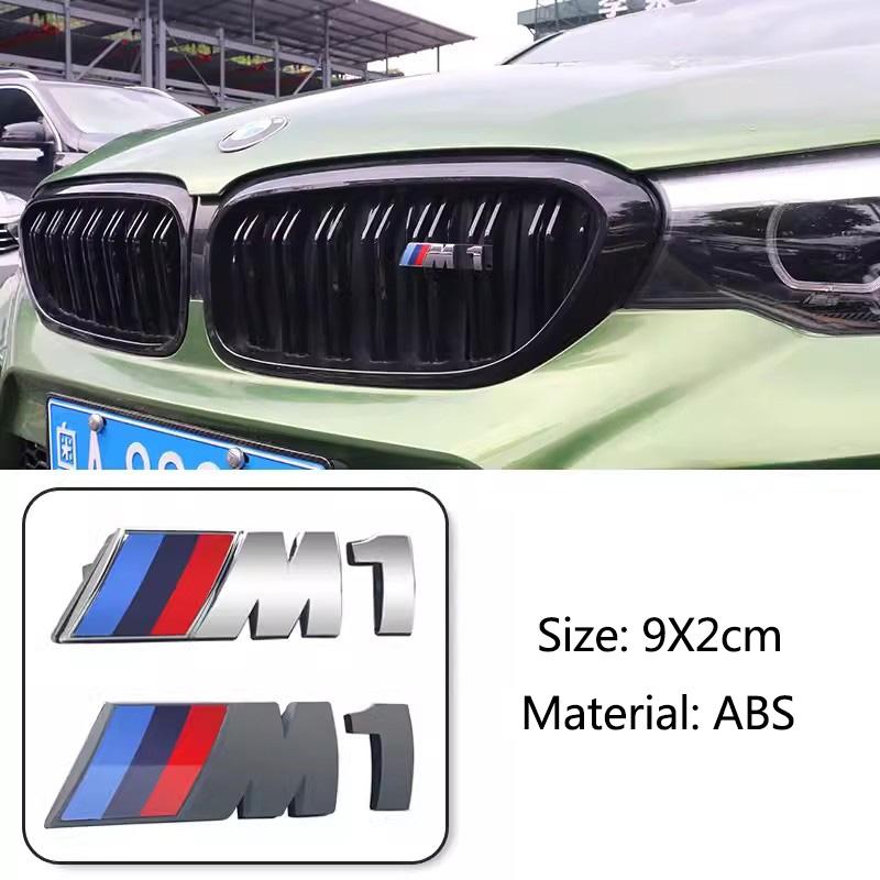 3D Car Emblem ABS Front Grille Badge Sticker For BMW M Power 1 3 5 7 Series M M1 M2 M3 M4 M5 M6 M7 M Styling Decoration Decal