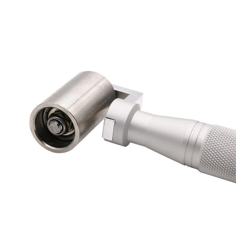 Валик для обоев с ручкой из нержавеющей стали и двухсторонним подшипником из углеродистой стали, плоский валик, инструмент для покраски