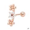 14K Gold Needle Cubic Flower Stick Rose Gold Piercing (S8538992)
