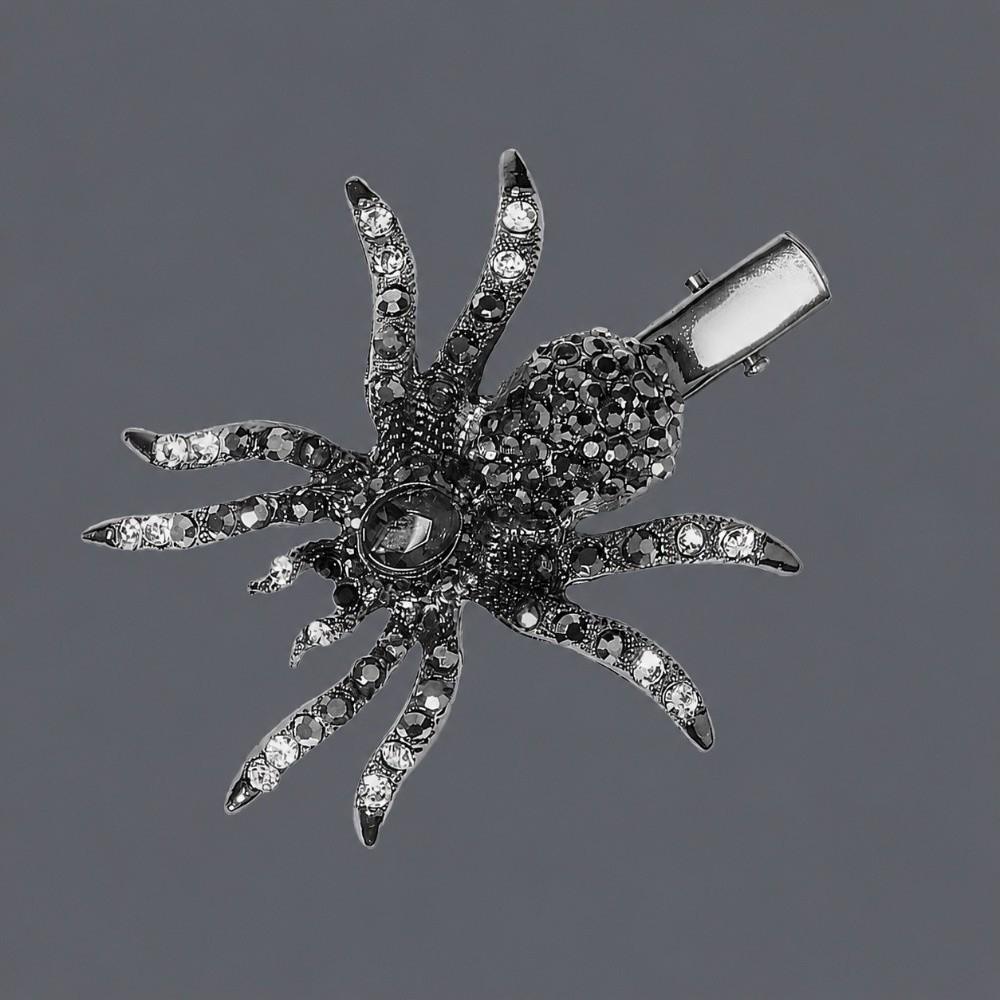 Spider Spider Hair Clips Black Halloween Hair Clips Elegant Bangs Clip Women