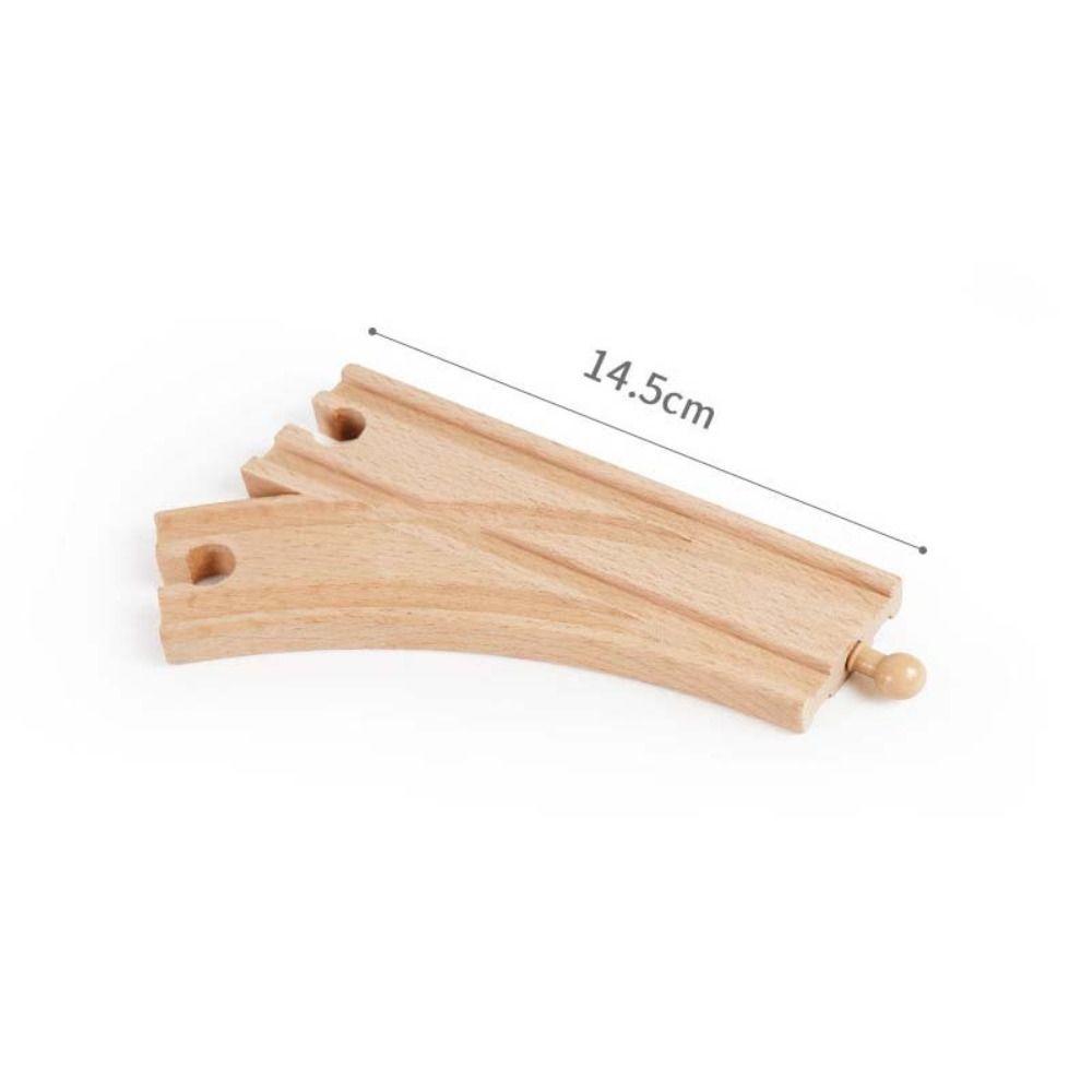 Children Wooden Track Accessories Train Track Toys Track Connector Toys Wooden Track Railway Toys