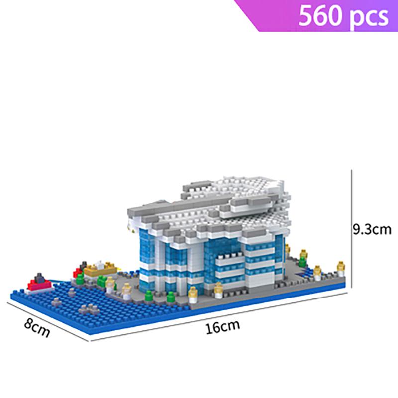 Micro Bricks Mini Architecture Sets Eiffel Tower Big Ben Rome Colosseo Model Building Diamond Blocks Pyramid Pisa Taj Mahal Kits