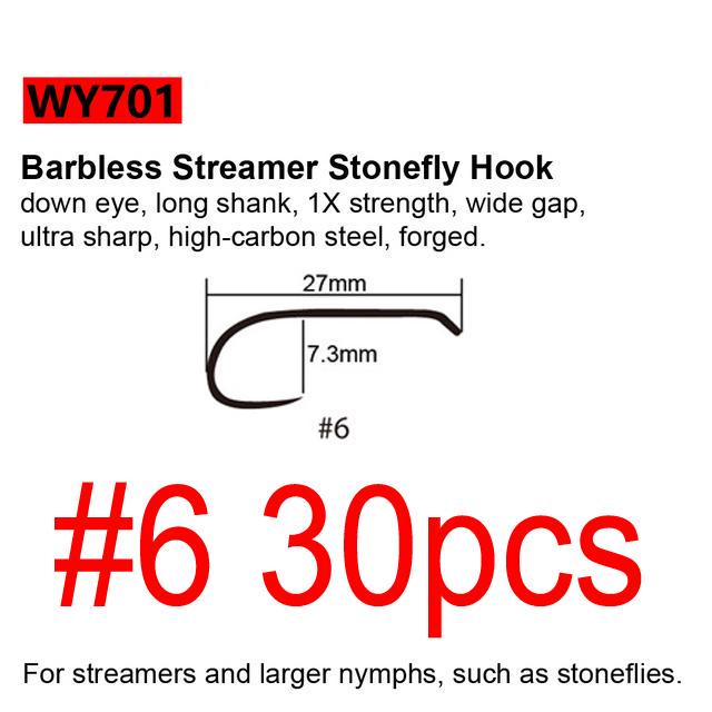 Черные никелевые крючки для завязывания мушек Bimoo, 30 шт./упак., крючки для завязывания мушек Nymph Stonefly Emerger Streamer Caddis, сухие крючки для мушки, крючки для ловли форели