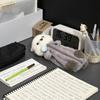 Plush Sea Otter Pencil Case Portable Pen Marker Holder School Supplies Cartoon Soft Pencil Pouch Pen Bag Makeup Pouch