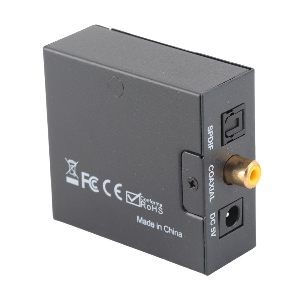 Digital to Analog Sound Converter Professional Noise Reduction Distortionless Digital Sound Adapter for Home Theatre