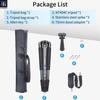 INNOREL Carbon Fiber Tripod for 40mm Pipe Nut 30kg Load Pipe Bowl for Digital Mirrorless Sports Outdoor Quick with Bag Cameras, Diameter, Locking,