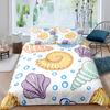 Snails Bedding Set 3pcs for Kids Boys Teens Snails On a Brnch Above The Water Comforter Cover Reptile Microfiber Duvet Cover Set
