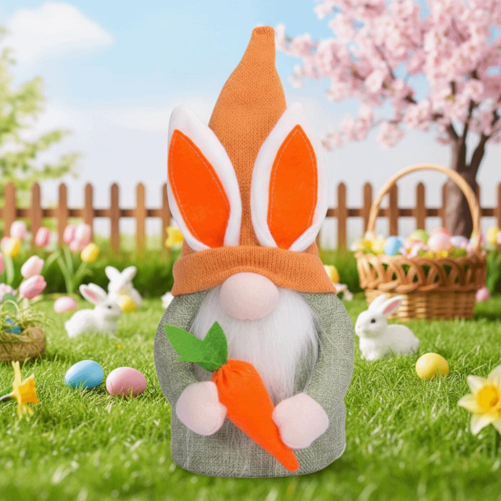 Handmade Design Easter Bunny Gnome Faceless Feature Easter Elf Decorations  Easter Decor