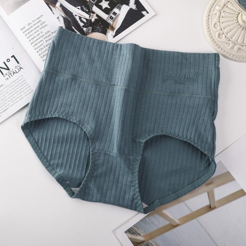 Женские трусы из чистого хлопка с высокой талией | Большой размер, антибактериальные, подтягивают живот и бедра | Подходят для девушек среднего возраста и молодых девушек