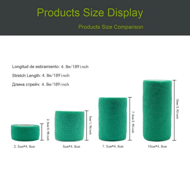 1/15 шт. Белые самоклеящиеся когезивные эластичные бинты первой помощи, спортивная лента для растяжений и отеков запястья и лодыжки