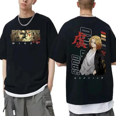 Аниме Токио Мстители Майки Unisexjiro Sano Графическая футболка унисекс Unisexga Harajuku Rock с коротким рукавом унисекс хип-хоп большие футболки
