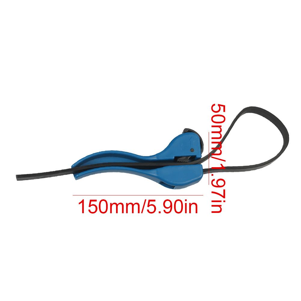 4/6-дюймовый регулируемый резиновый ремешковый ключ Используйте как открывалку для банок Универсальный ключ для масляного фильтра Ключ-захват Трубный ключ для сантехников