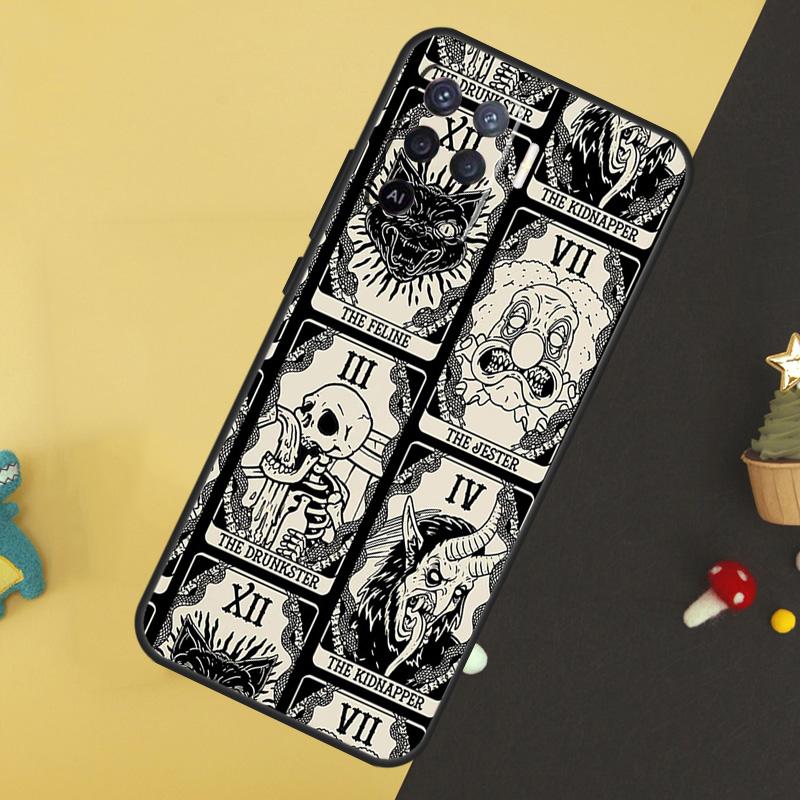Чехол для OPPO A78 A98 A58 A54 A74 A94 A76 A96 A5 A9 A52 A72 A77 A79 A53S A57S A15 A16 A17, Оккультная Колдовство Луна Готическая Ведьма