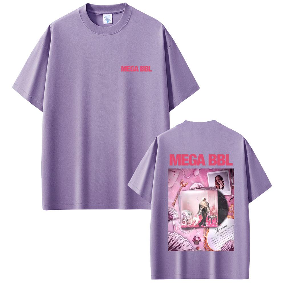 Rapper Theodora Mega Bbl Album Graphic Tshirt Unisex Women Casual Vintage Cotton Tshirts Unisex Hip Hop Fashion Pop Music T Shirt
