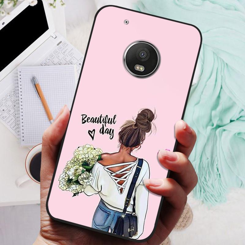 Чехол для Motorola Moto G5 Plus Черный Чехол Лев Волк Силиконовый Мягкий Задний Чехол Для Moto G5 Plus Чехол для Телефона G5+ Защитный Корпус