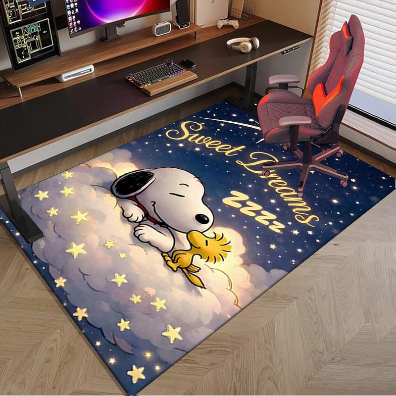 Snoo-dog Dreams On The Moon Carpet, Chair Rug,Rug for Office Bedroom living rooms, Doormat decor Fan Gift Christmas Gift