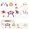 500Pcs/Roll Funny Halloween Decorative Stickers Cute Pumpkin Ghost Skull Spider Bat Label Decal Graffiti Stickers Diy Phone
