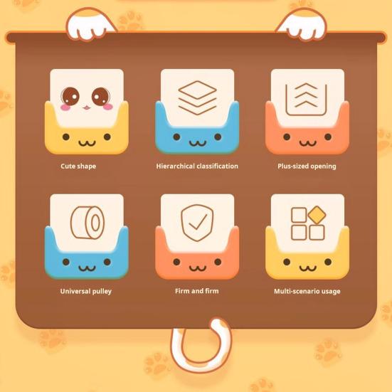 Четырехъярусная тележка для хранения с колесами на 360 градусов. Прочная конструкция. Прочная несущая нагрузка. Тележка для хранения игрушек. Книжная полка. Стеллаж для закусок.