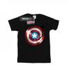 Womens/Ladies Captain America Turntable Cotton Boyfriend T-Shirt