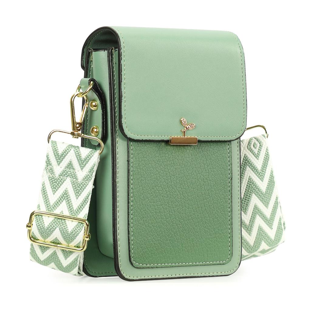 Fashion Women Flap Crossbody Bags Simple Solid Color Leather Shoulder Bags Female Cell Phone Small Square Bags