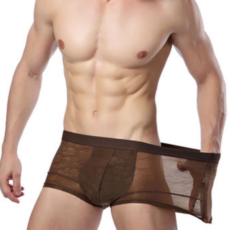 Летние Удобные Сексуальные Мягкие Геи Трусы Шорты Марлевые Брифы Дизайнерские Мужские С Низкой Посадкой Прохладные Ажурные Мужские Дышащие Аксессуары