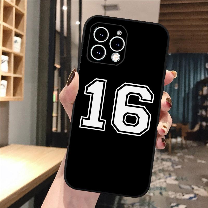 Чехол для телефона для iphone 16 15 14 Pro Max 16 15 14 13 12 Pro 15 14 Plus Номер Футбольный Бейсбольный Спортивный Чехол Funda