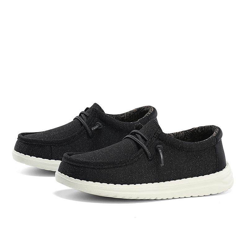 Simple Cloth Shoes, One Pedal, Lazy Shoes, Parent-child Low-top Height-increasing Shoes, Casual Daily Foot Cover, Flat Heel and Non-slip Classmates