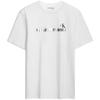 Casual Minimalist Letter Print Comfortable Cotton Basic Short Sleeve T-Shirt Men Tops Moonlight-White 40KC832-YAA