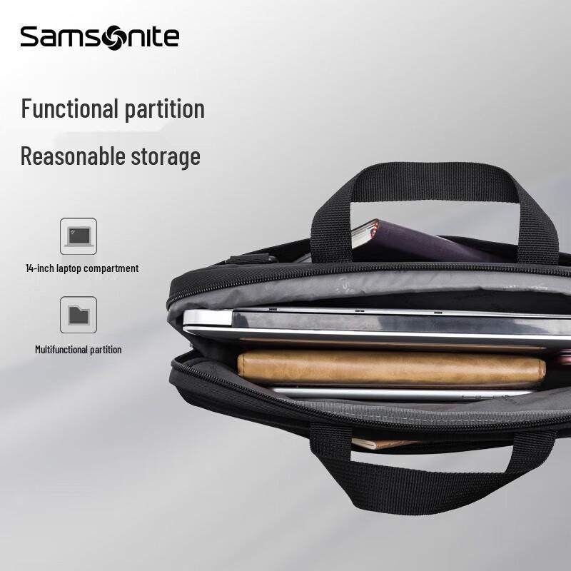 Сумка Samsonite BP5 для ноутбука, деловая, на плечо