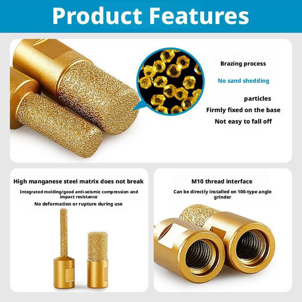 6/10/15 мм Бор Фреза Вращающийся Инструмент Шлифовальная Насадка Для Угловой Шлифмашины Финишная Шлифмашина для Твердых Материалов Инструмент для Ремонта