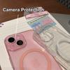 Роскошный прозрачный блестящий мягкий чехол для iPhone 16 15 Plus 14 13 Pro Max для беспроводной зарядки Magsafe, магнитный силиконовый чехол