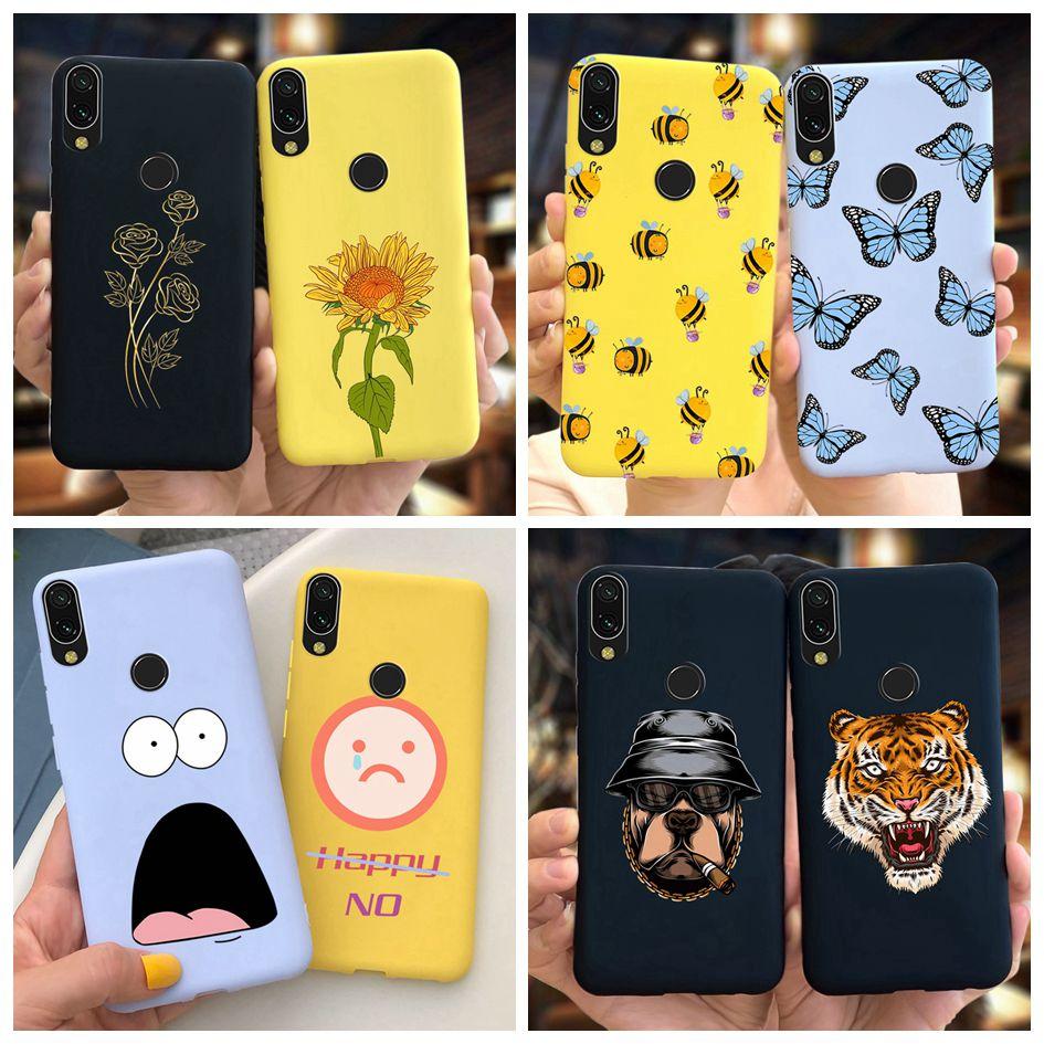 Мягкий чехол для Xiaomi Redmi Note 7 Чехол Funda для Redmi 7 7A Модный силиконовый чехол-подсолнух для Redmi Note7 Pro Задняя крышка