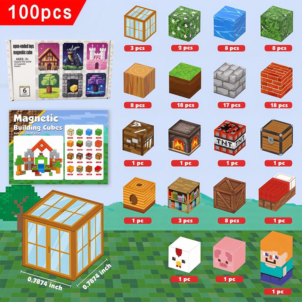 Magnetic Building Blocks: My Forest World Educational Toy Set for Kids