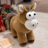 Cartoon Funny Brown Pony Doll Plush Toy Foal Doll Children Soothing Rag Doll Birthday Gift