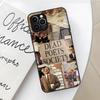 Чехол для телефона «Общество мертвых поэтов» для Iphone 16 15 14 12 11 13 Pro Max Mini X Xr Xs Se 8 Puls стеклянная крышка