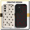 Phone Cover Case for Samsung Galaxy A56 A34 A15 A16 A23 A26 A32 A12 A13 A53 A54 A51 A73 A71 A72 A35 A36 Fashion Love Heart