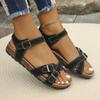 New Women's Sandals Summer Platform Wedge Sandal Ladies Shoes Female Open-toe Designer Roman Casual Beach Shoes Outdoor Trend