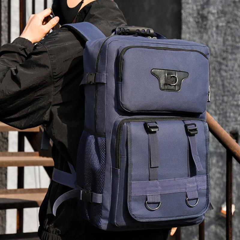 Модный новый мужской многофункциональный холщовый рюкзак, водонепроницаемый легкий дорожный рюкзак для отдыха на открытом воздухе, дышащий, износостойкий спортивный рюкзак