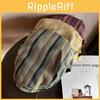 Vintage Striped Cotton Duckbill Cap With Adjustable Fit For Casual Spring Autumn Wear