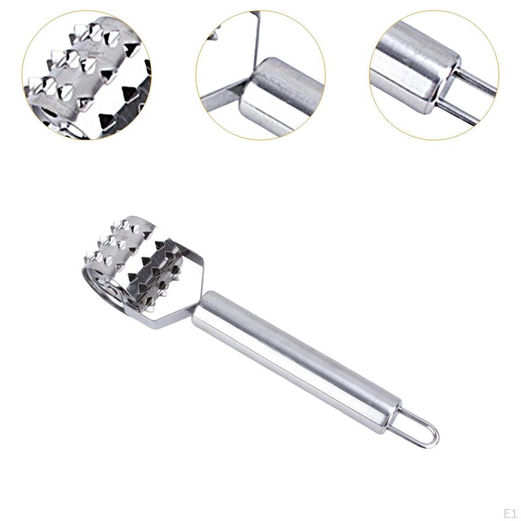 Мясотендерайзер, измельчитель кубиков, ролик для смягчения мяса, нержавеющая сталь