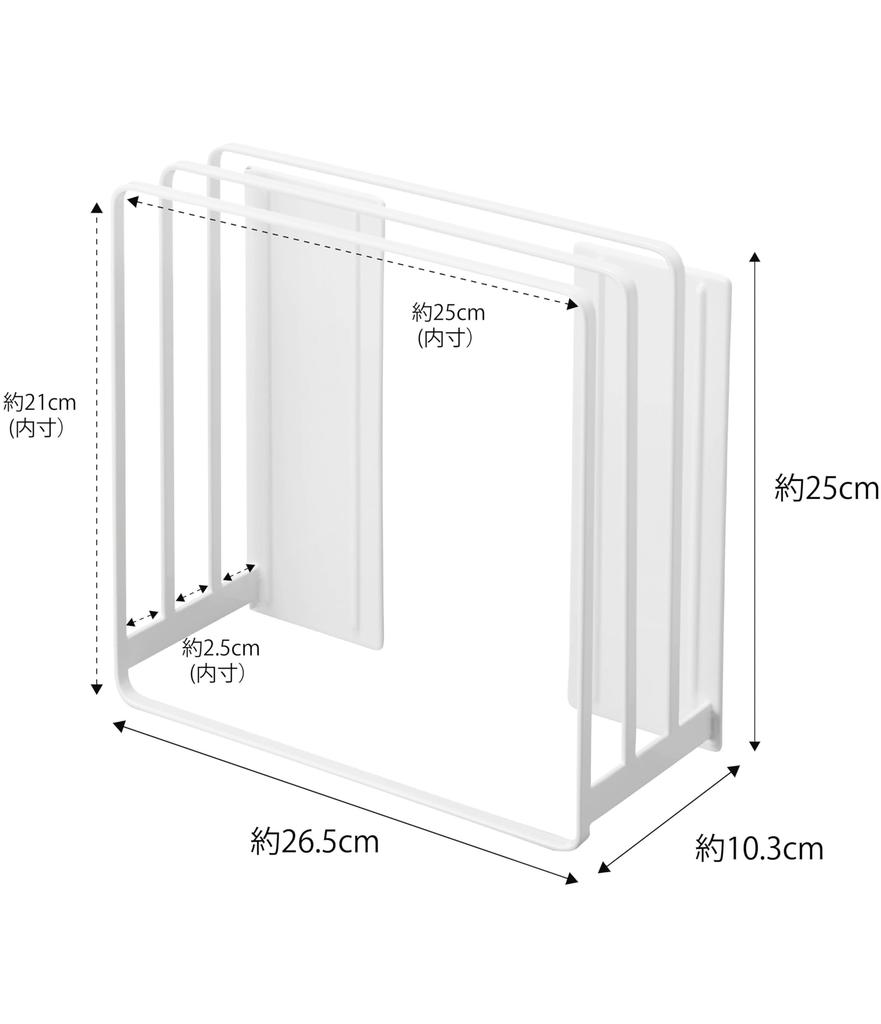 Магнитная крышка для ванны Yamazaki x x Плавающая Также может хранить 5085 Легко сохнущая подставка, Tower, Белый, Прибл.. Ш26,5 Г10,3 В25 см, Башня, Хранение, Тип роллеты