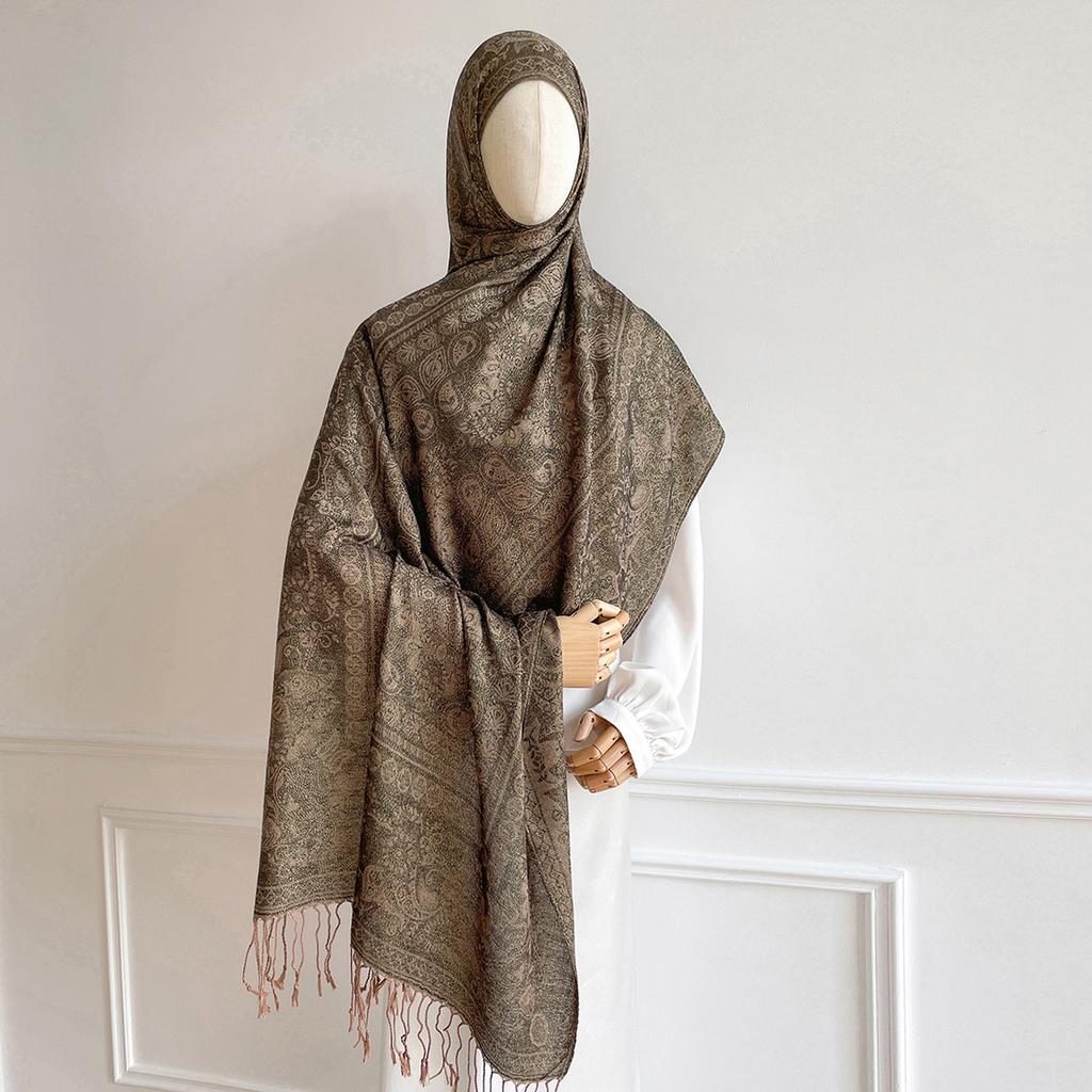 Luxury Brand Autumn Cashmere Pashmina Shawl Lady Wrap Warm Winter Scarves Design Print Female Foulard Hijab Stoles Scarf